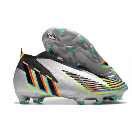 Fotbollsskor adidas Predator Edge + FG Beyond Fast - Silver Svart Grön