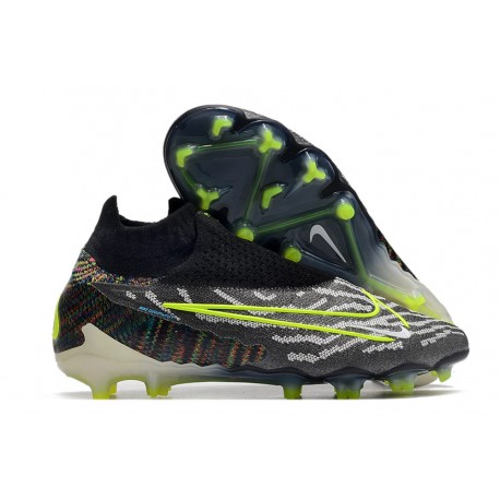 Nike Phantom GX Elite DF FG Män Link - Svart Neon Vit Blå