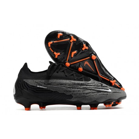 Nike Phantom GX Gripknit Elite FG Black Pack - Svart Vit Grå