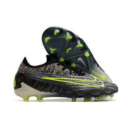 Nike Phantom GX Gripknit Elite FG Link - Svart Neon Vit Blå