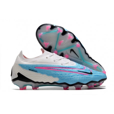 Nike Phantom GX Gripknit Elite FG Blast - Blå Rosa Vit Blå