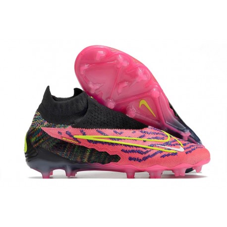 Nike Phantom GX Elite DF FG Män Rosa Svart Gul