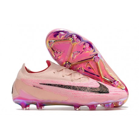 Nike Phantom GX Gripknit Elite FG Rosa Svart