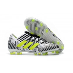 adidas Nemeziz Messi 17.1 FG Fotbollsskor - Vit Svart Gul