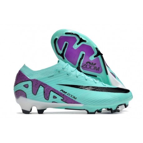 Nike Air Zoom Mercurial Vapor 15 Elite FG Cyan Lila Svart