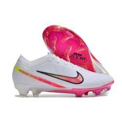 Nike Air Zoom Mercurial Vapor 15 Elite FG Vit Rosa