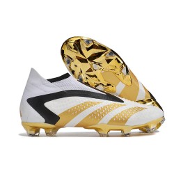 Fotbollsskor för Herrar adidas Predator Accuracy + FG Vit Guld Svart