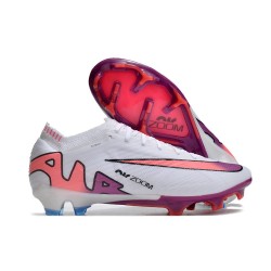 Nike Air Zoom Mercurial Vapor 15 Elite FG Vit Rosa Blå