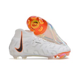 Nike Phantom Luna Elite Fotbollssko för gräs Vit Svart Orange LIMITED EDITION