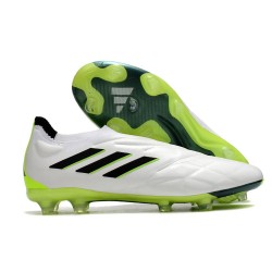 Fotbollsskor adidas COPA PURE+ FG/AG Crazyrush - Vit Svart Lucid Lemon