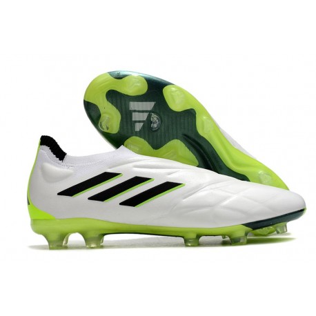 Fotbollsskor adidas COPA PURE+ FG/AG Crazyrush - Vit Svart Lucid Lemon