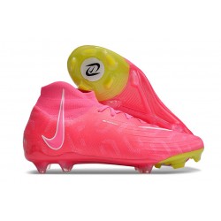Nike Phantom Luna Elite Fotbollssko för gräs Rosa Gul