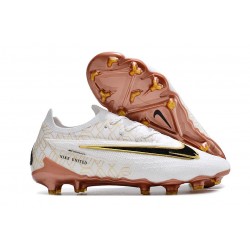 Fotbollsskor Nike Phantom GX Elite FG Vit Guld