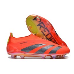 Adidas Predator Elite Laceless FG Fotbollsskor Predstrike Röd Svart Gul LIMITED EDITION