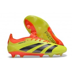 Adidas Predator 24 Elite FG Gul Svart Röd