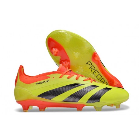 Adidas Predator 24 Elite FG Gul Svart Röd