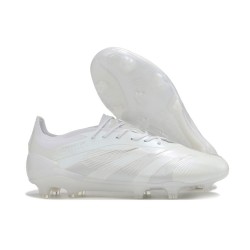 Adidas Predator 24 Elite FG Pearlized Vit Silver