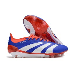 Adidas Predator 24 Elite FG Blå Vit Röd 