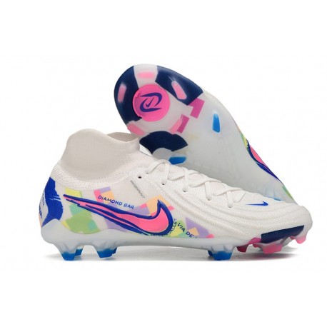 Fotbollsskor Nike Phantom Luna 2 Elite FG Vit Rosa Blå