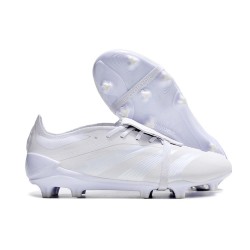 adidas Predator Elite Fold-over Tongue FG Pearlized Vit Silver