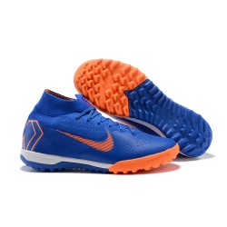 Nike Herrar Mercurial SuperflyX VI Elite TF - Blå Orange