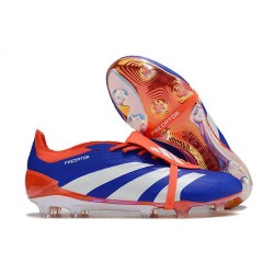 adidas Predator Elite Fold-over Tongue FG Blå Vit Röd