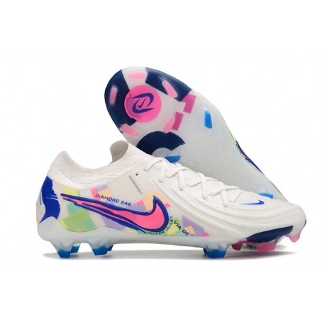 Nike Phantom Luna II L Elite FG Vit Rosa Blå