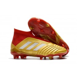 adidas Predator 18+ FG Fotbollsskor Herr 2018 - Guld Röd