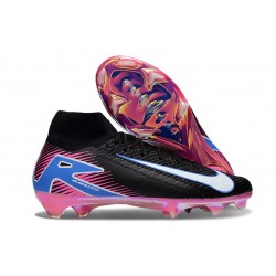 Nike Zoom Mercurial Superfly 10 Elite FG Svart Vit Rosa Blå