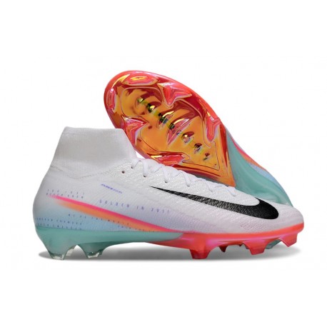 Nike Zoom Mercurial Superfly 10 Elite FG Vit Svart Orange
