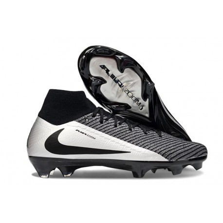 Nike Zoom Mercurial Superfly 10 Elite FG Svart Silver