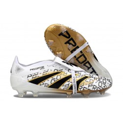 Adidas Predator Elite Tongue FG Vit Svart Guld