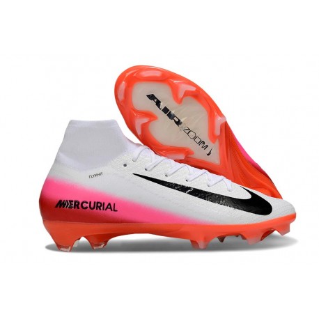 Fotbollsskor Nike Mercurial Superfly X Elite FG Vit Svart Röd