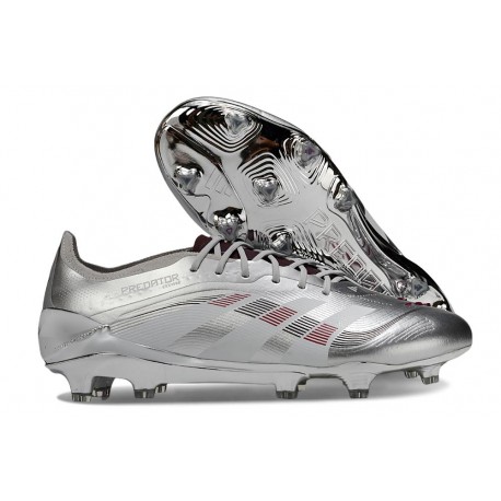 Fotbollsskor Adidas Predator 2025 Elite FG Silver