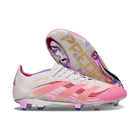 Fotbollsskor Adidas Predator 2025 Elite FG Rosa Vit