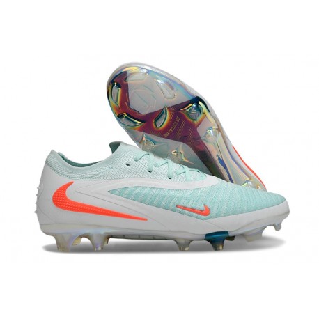 Nike Phantom 6 Low Elite Fg Vit Grön Orange