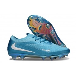 Nike Phantom 6 Low Elite Fg Blå Vit