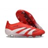 adidas Predator Elite Snörfria FG Röd Vit Svart