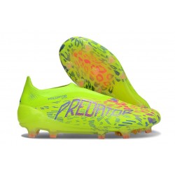 adidas Predator Elite Snörfria FG Grön Rosa