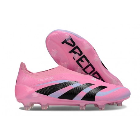 adidas Predator Elite Snörfria FG Rosa Svart
