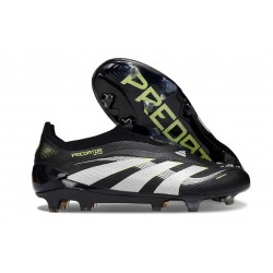 adidas Predator Elite Snörfria FG Svart Vit Gul