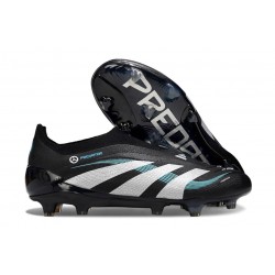 adidas Predator Elite Snörfria FG Svart Vit Blå