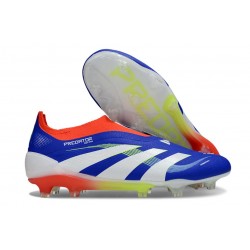 adidas Predator Elite Snörfria FG Blå Vit Röd 