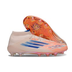 Adidas F50 Elite Mid FG Orange Blå
