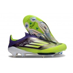 Fotbollsskor för Män adidas F50 + Snörlösa FG Lila Gul