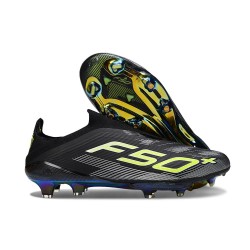 Fotbollsskor för Män adidas F50 + Snörlösa FG Svart Gul