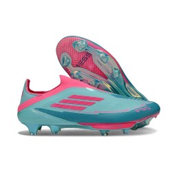 Fotbollsskor för Män adidas F50 + Snörlösa FG Blå Rosa