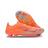 Fotbollsskor för Män adidas F50 + Snörlösa FG Orange Svart