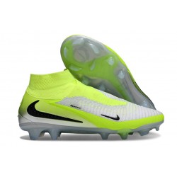Fotbollsskor Nike Phantom 6 High Elite Fg Grå Grön Svart
