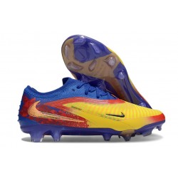 Nike Phantom 6 Low Elite Fg Gul Blå Guld Röd